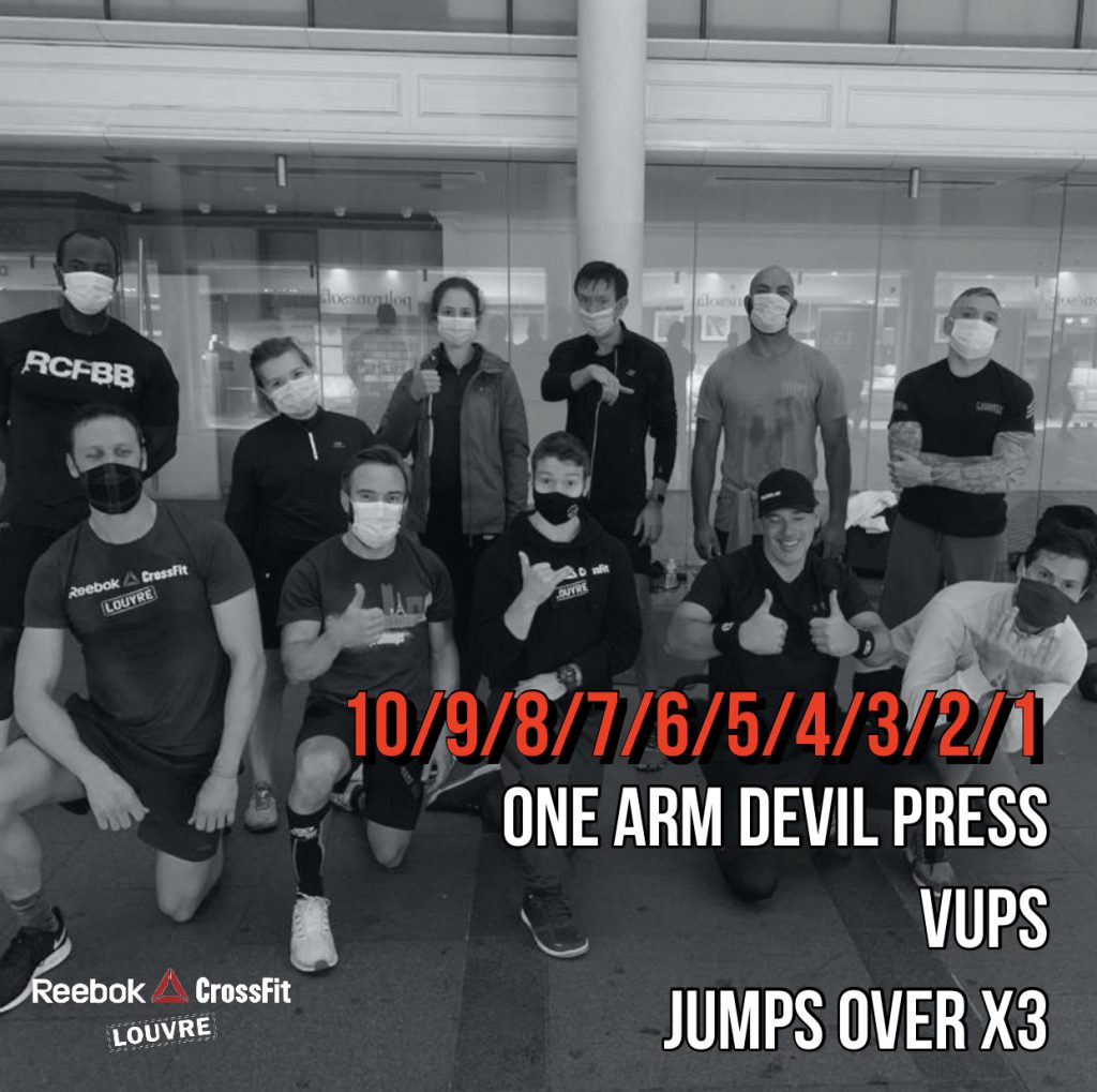 Devil press V Up Jump Over