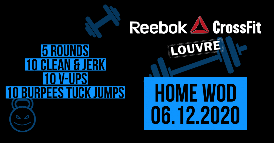 Clean&Jerk V-Up Burpee Tuck Jump For Time