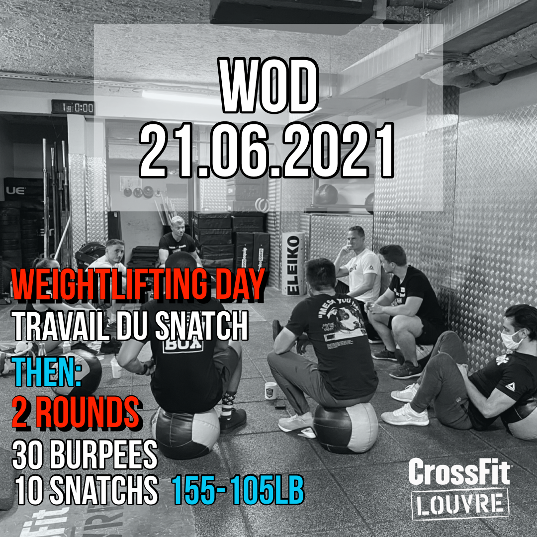 Snatch Weightlifting Day For Time Burpee