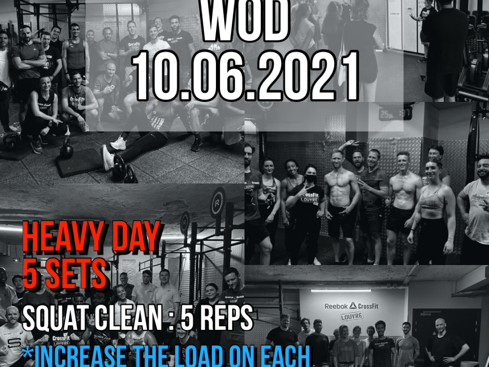 Squat Clean Heavy Day