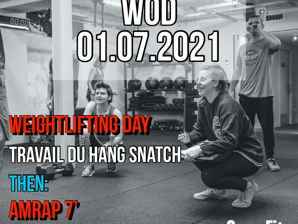 Hang Snatch AMRAP Burpee To Target Weightlifting Day
