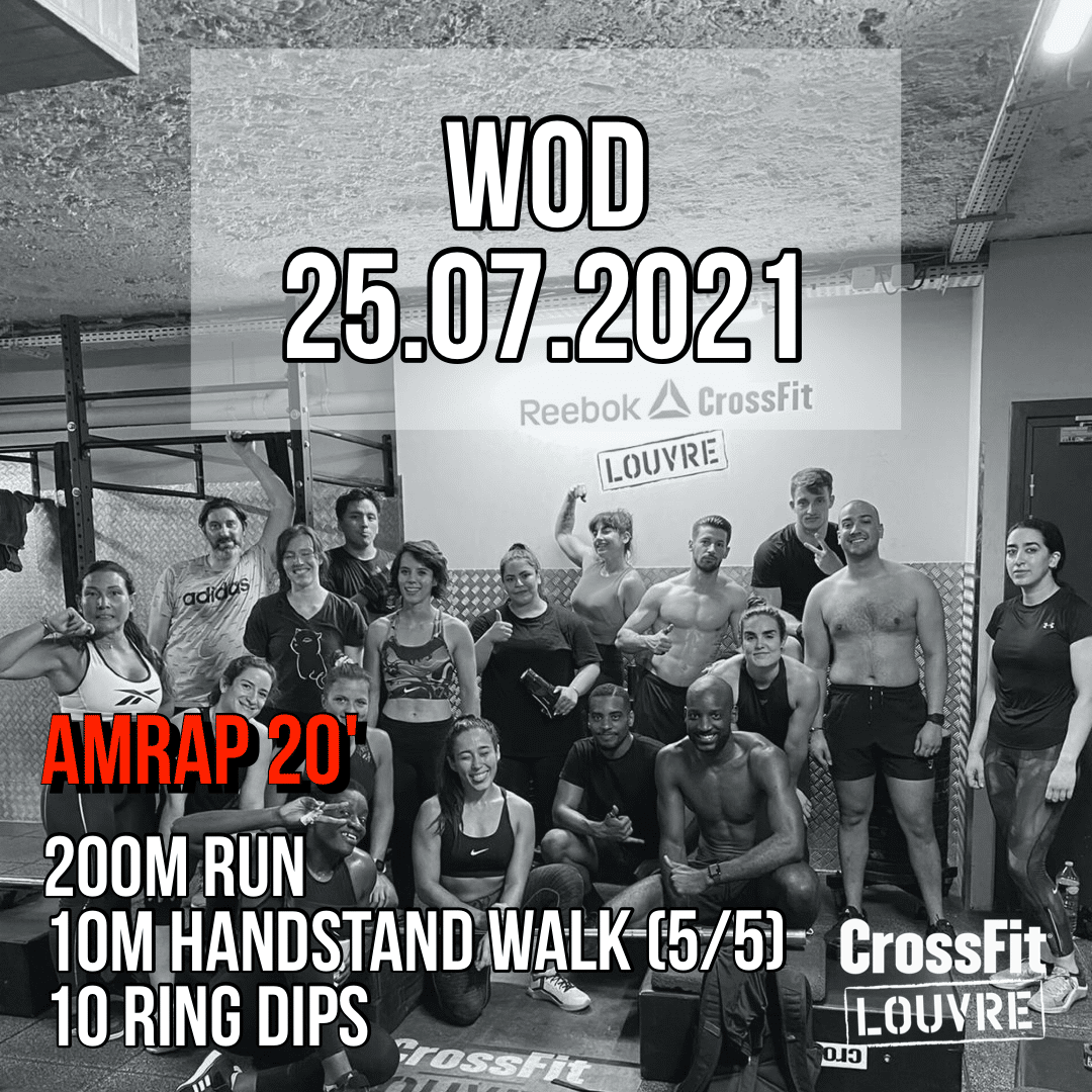 AMRAP Handstand Walk Ring Dips Run