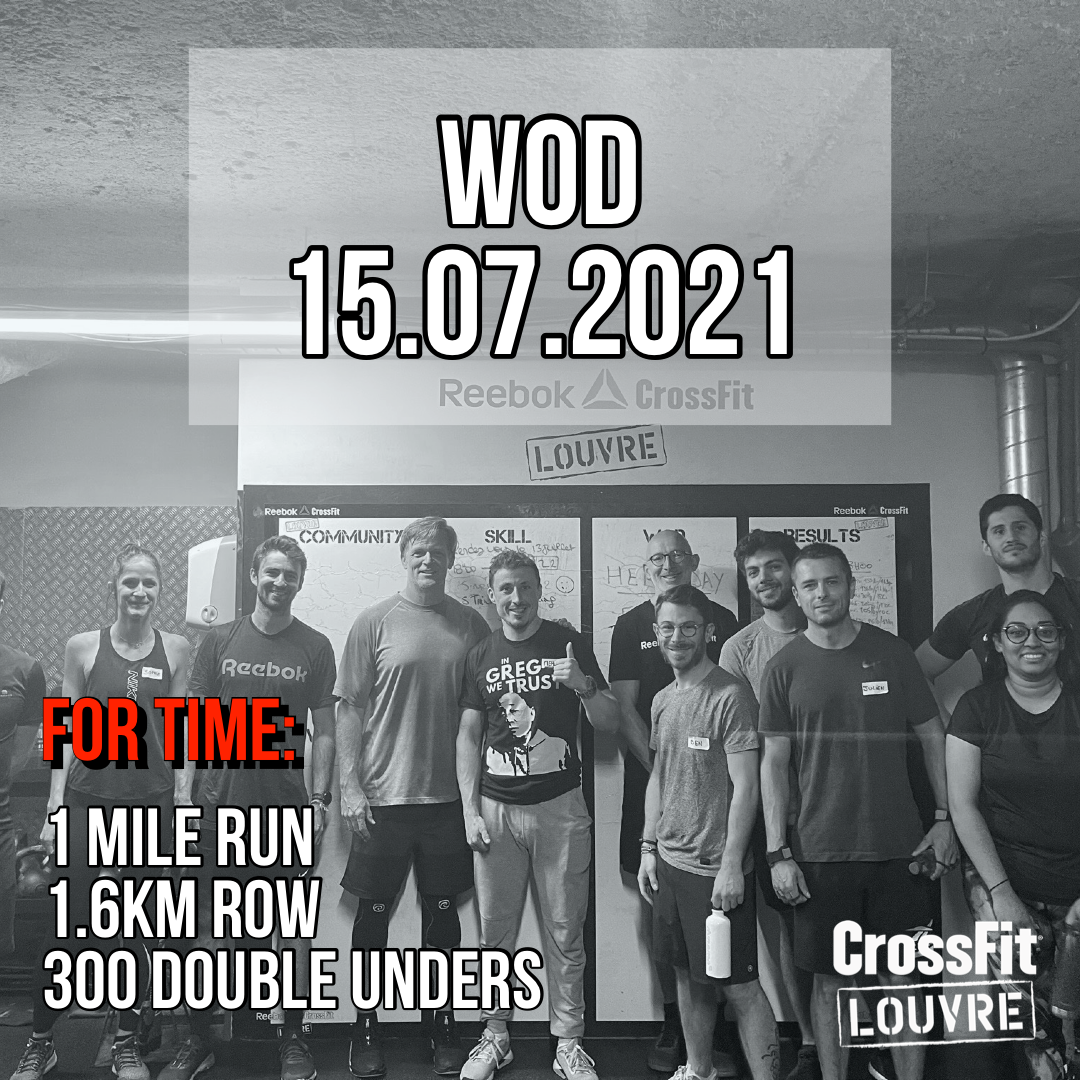 Run Row Double Under For Time Metcon