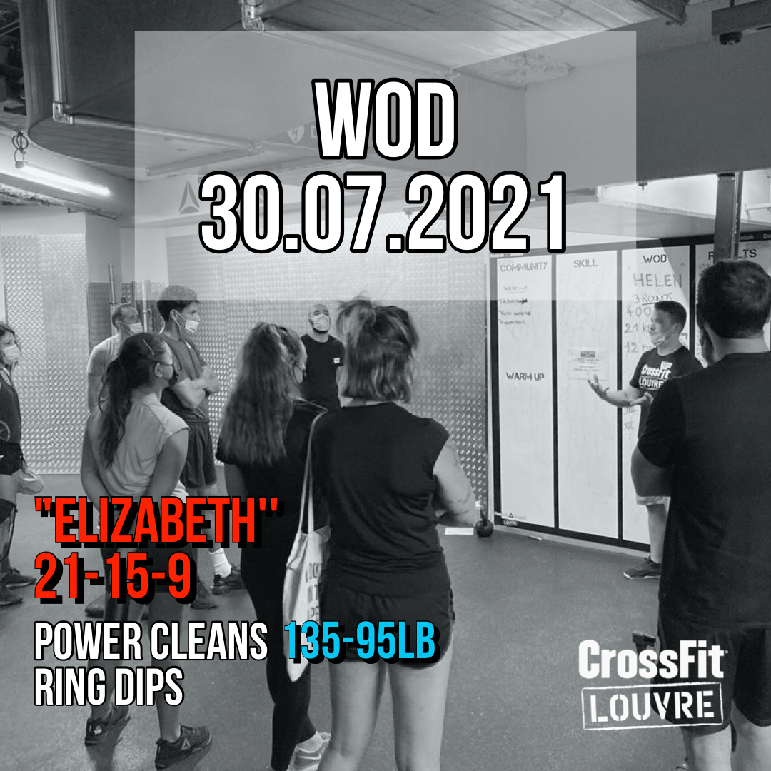 Power Clean Ring Dips Couplet Benchmark Girl Workout