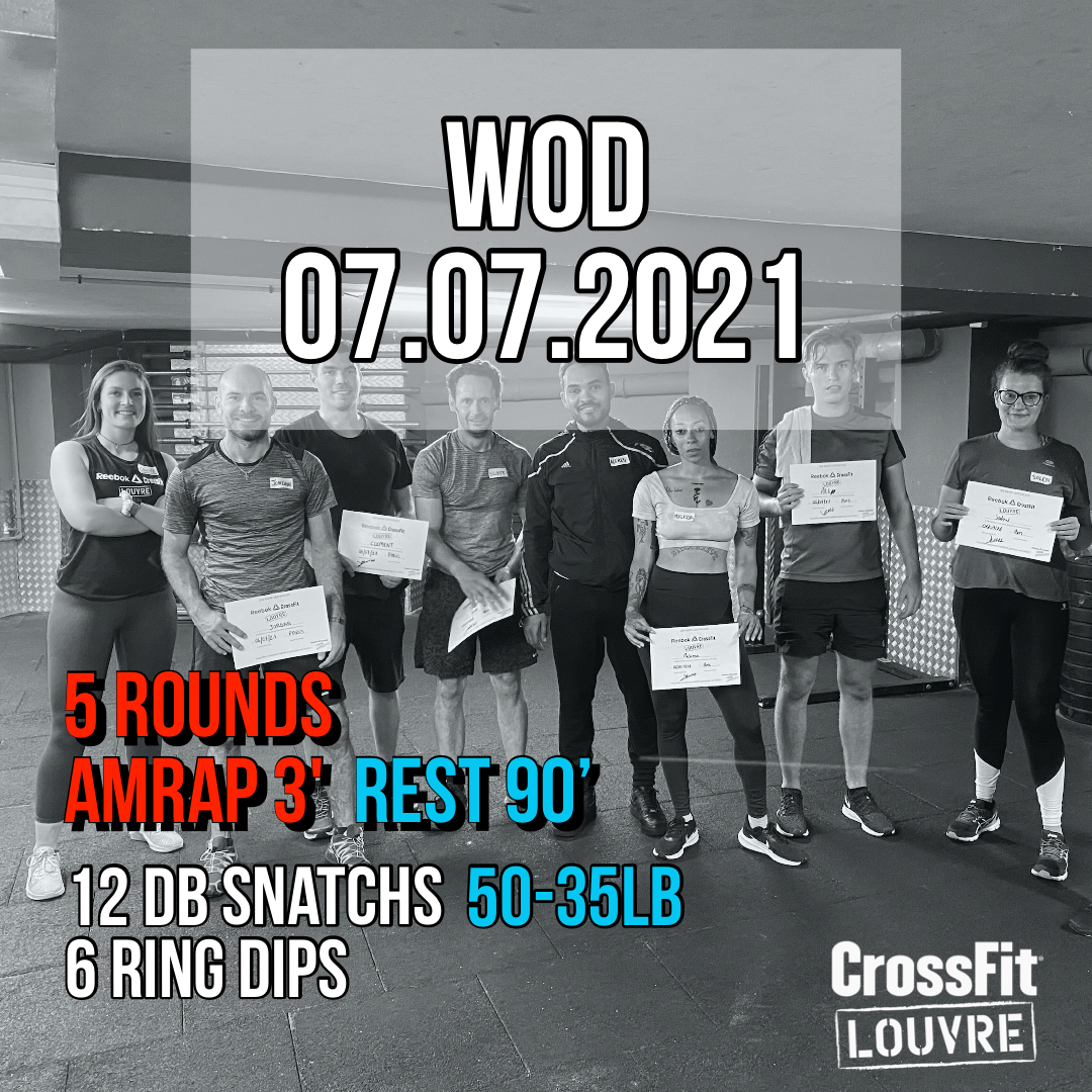 AMRAP DB Snatch Ring Dips
