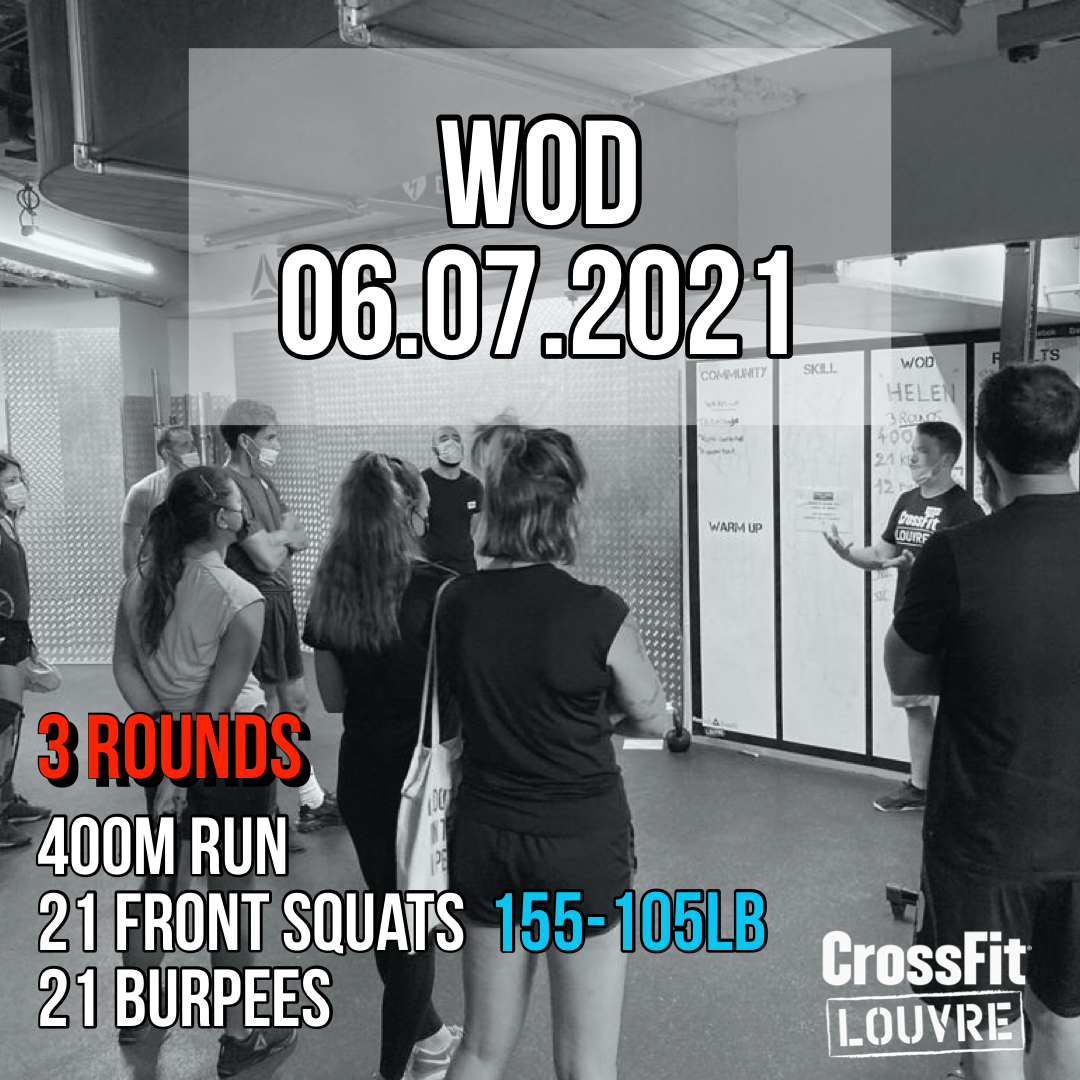 Run Burpee Front Squat Triplet For Time