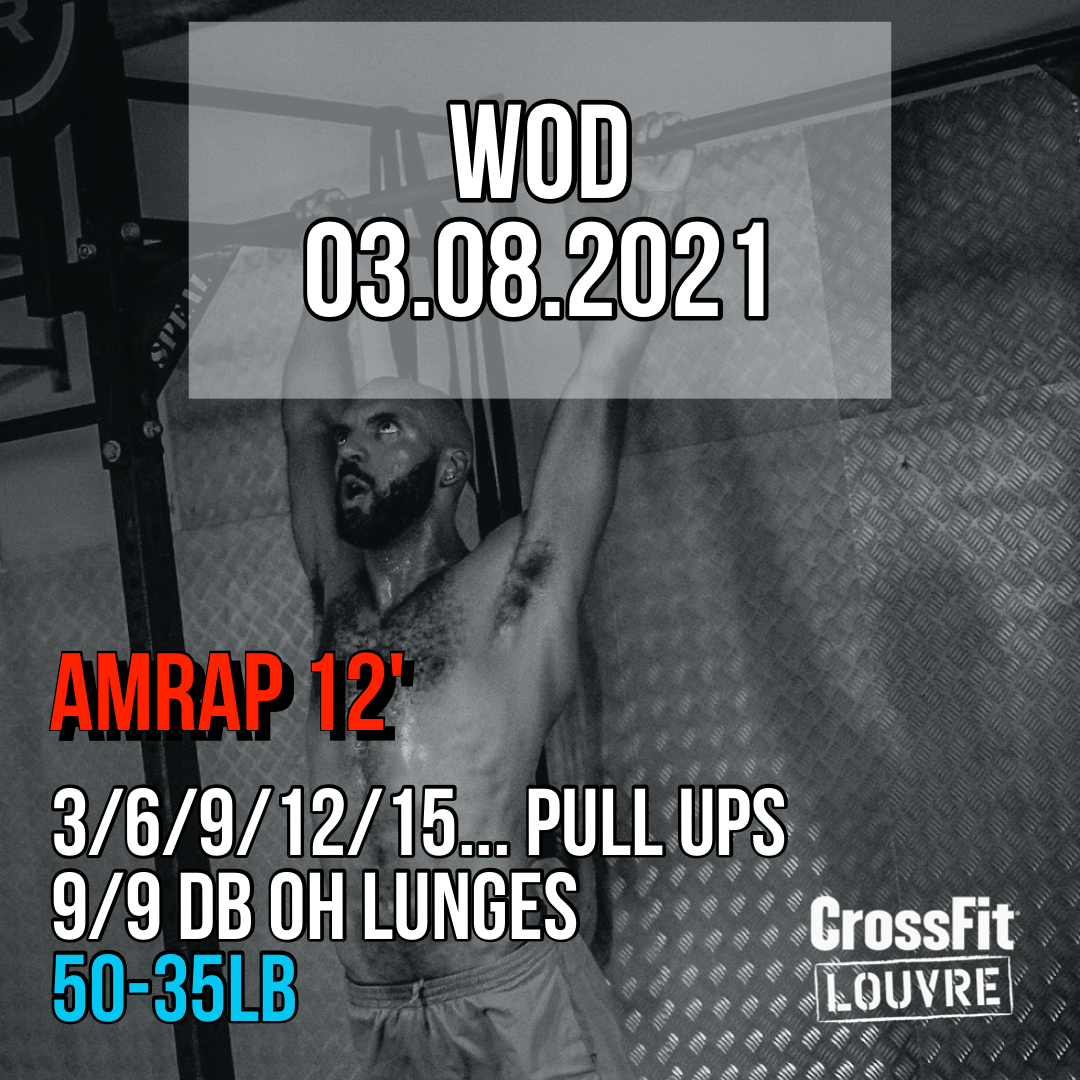 AMRAP Pull Up OH Lunges