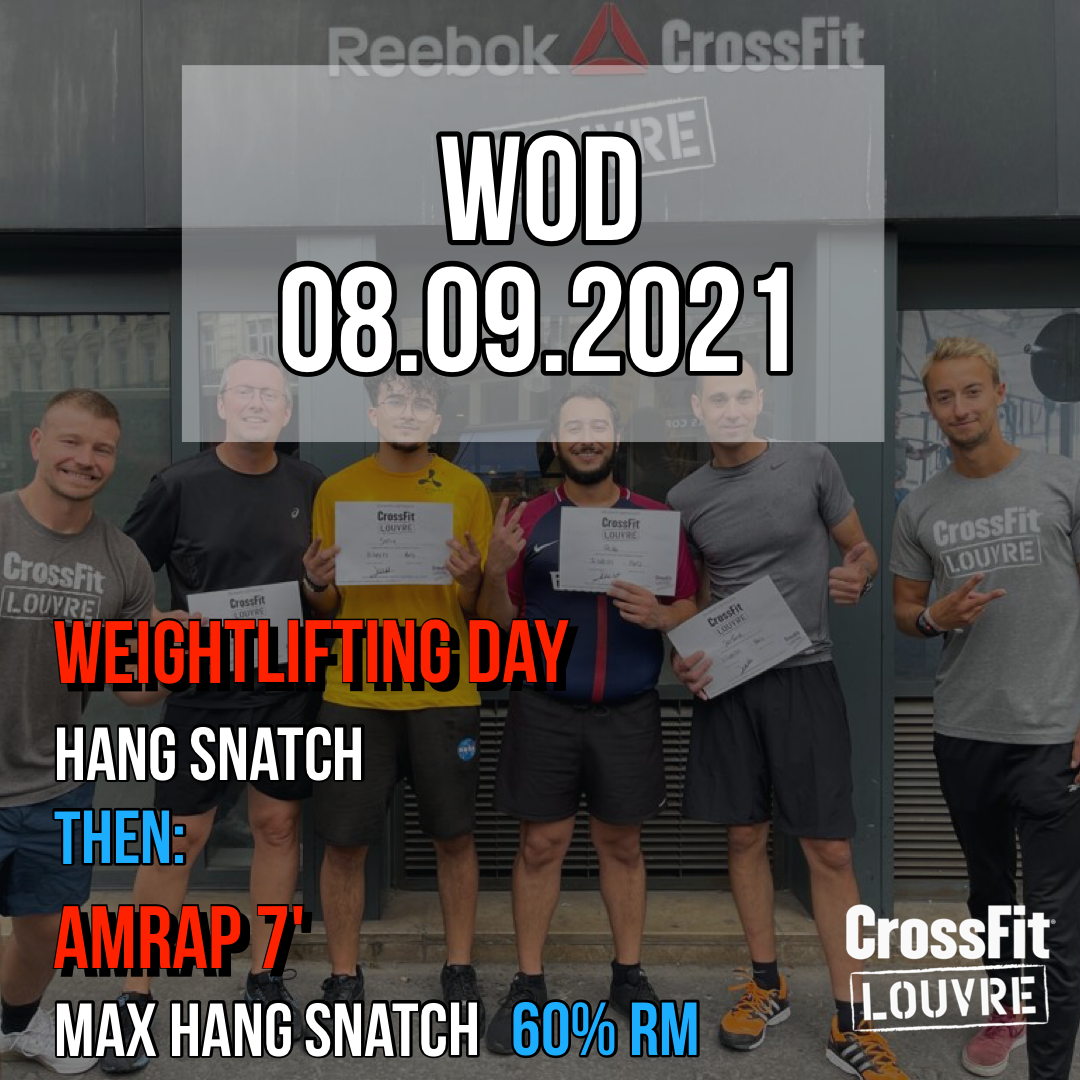 Weightlifting Day Hang Snatch AMRAP Practice