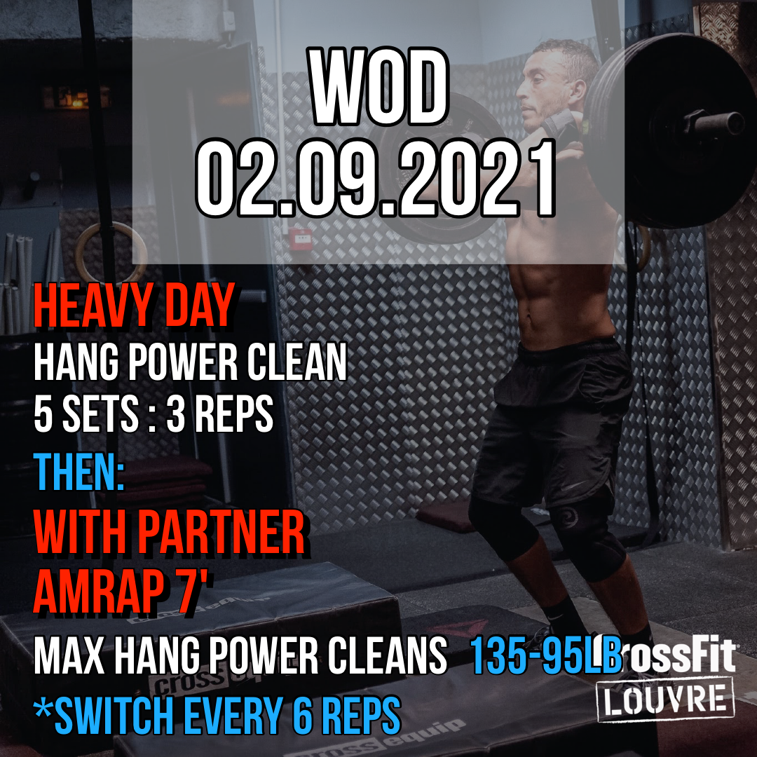 HEAVY DAY Hang Power Clean AMRAP With Partner