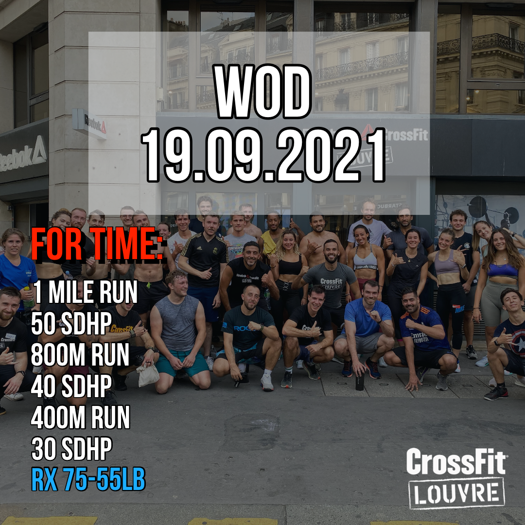 Couplet For Time Run Sumo Deadlift High Pull