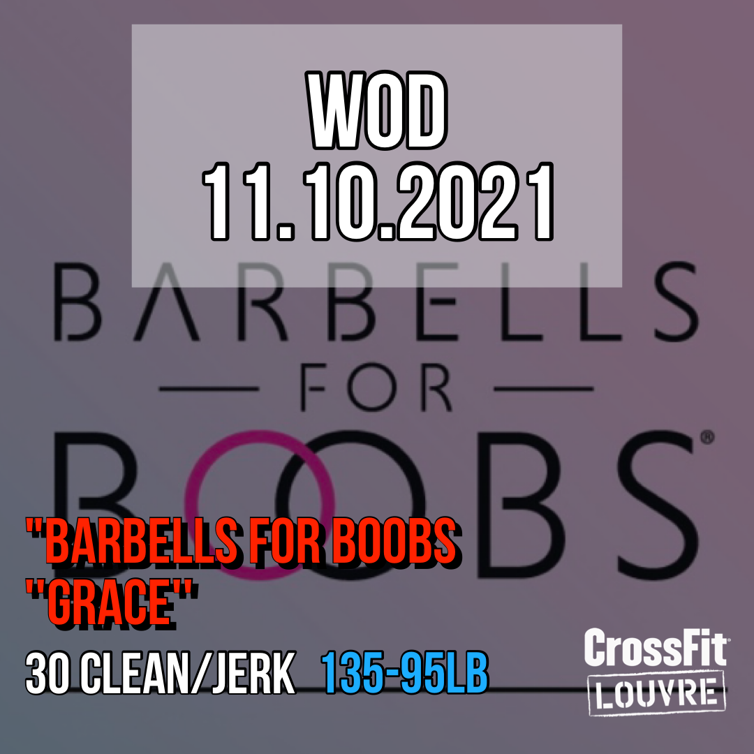 Barbells For Boobs Grace Clean JErk For Time Benchamark
