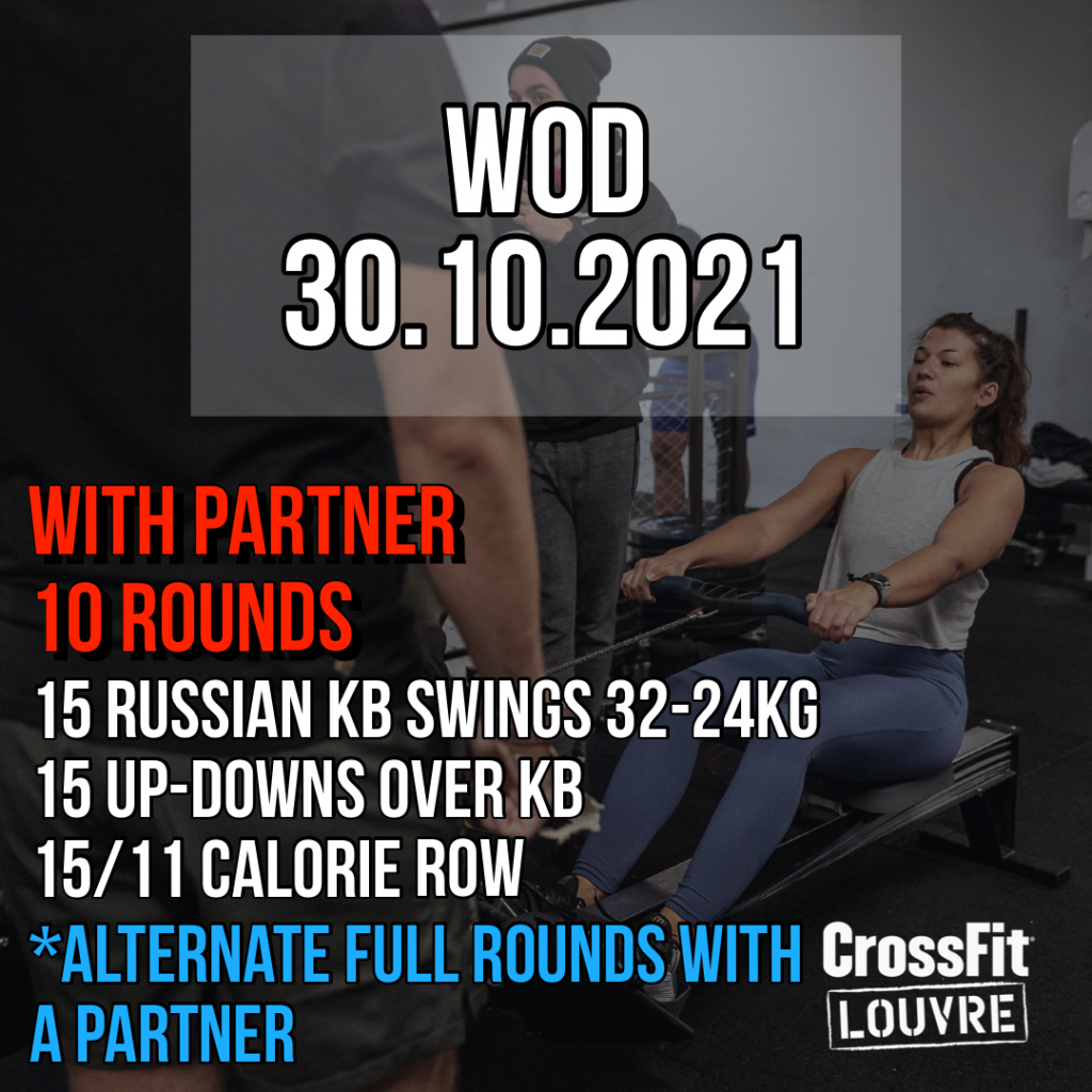 With Partner KB Swings Down & Up Over Row