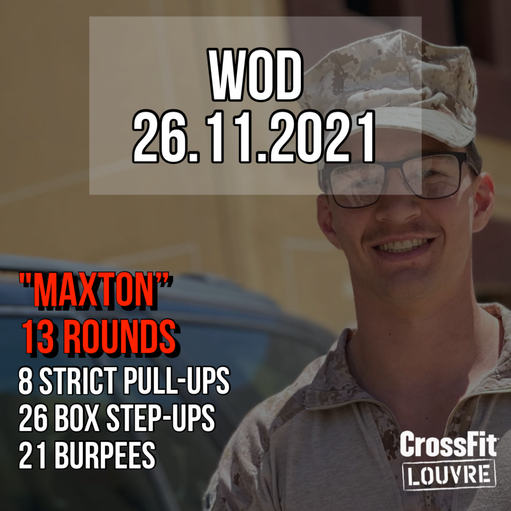 For Time Hero WOD Strict Pull Up Step Up Burpee