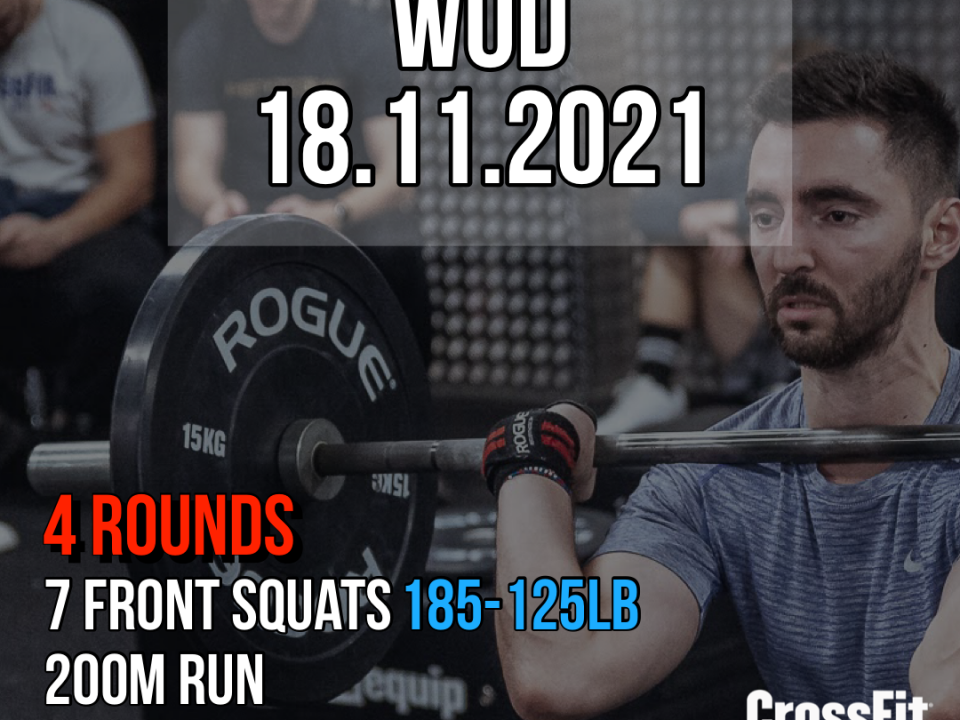 For Time Triplet Front Squat Run KB Swing