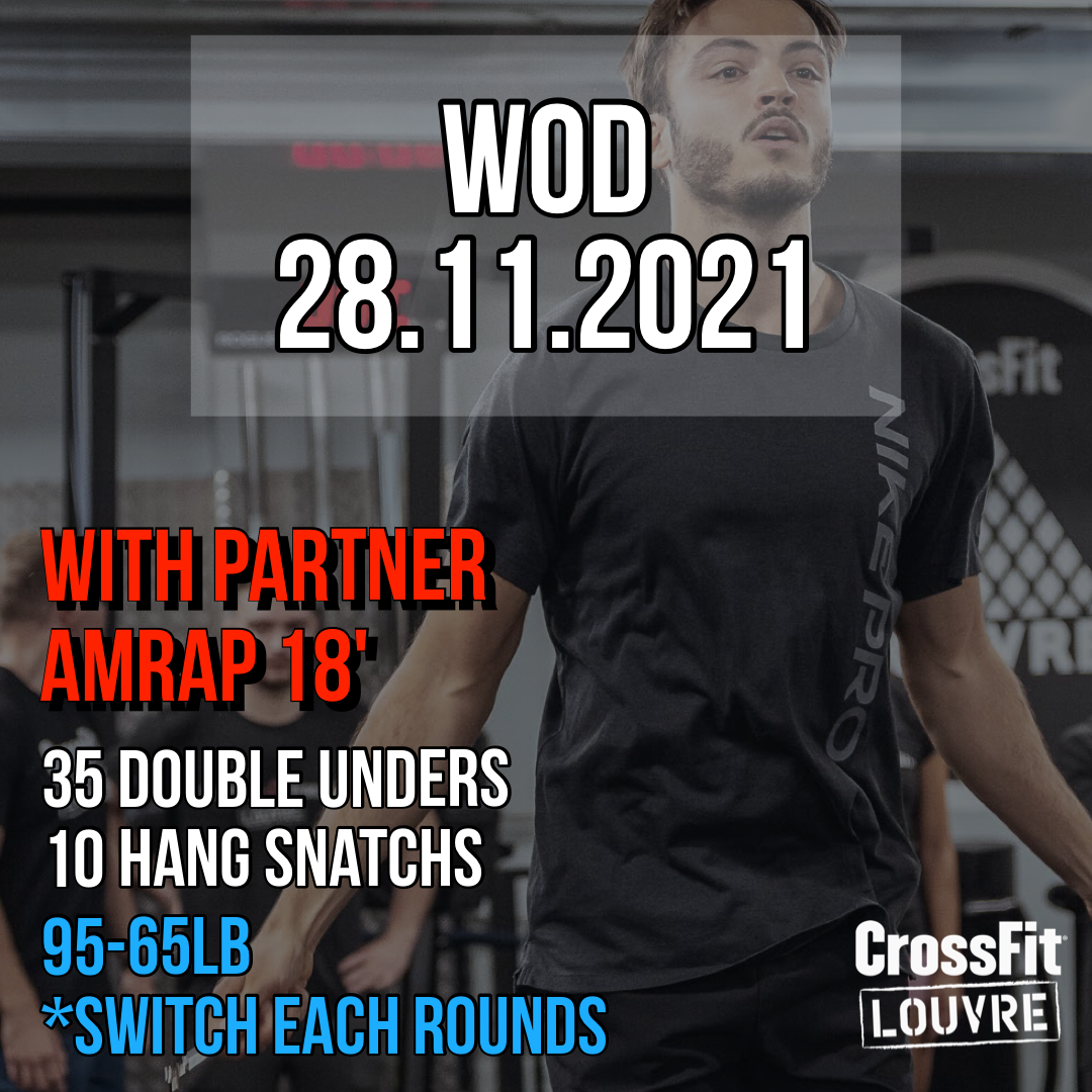 AMRAP With Partner Hang Snatch Double Under