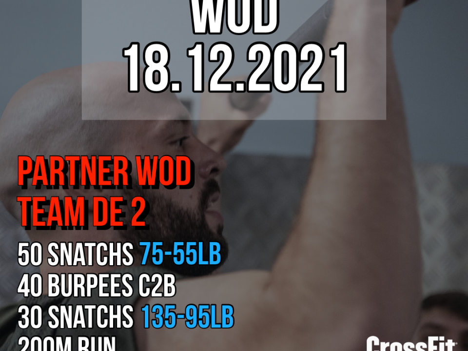 Partner WOD For Time Snatch Run Burpee Chest To Bar