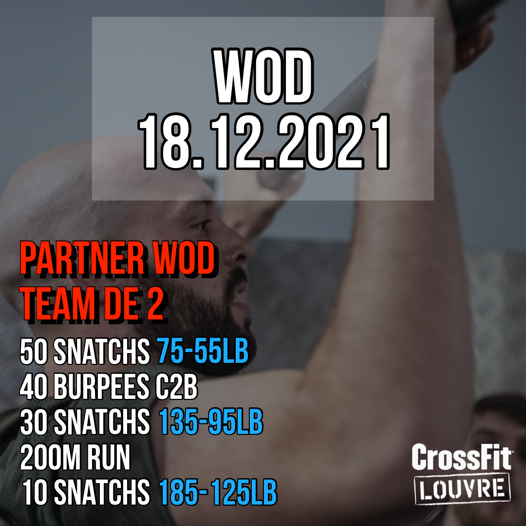 Partner WOD For Time Snatch Run Burpee Chest To Bar