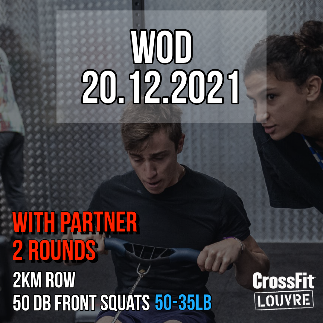 With Partner Row DB Front Squat For Time Couplet