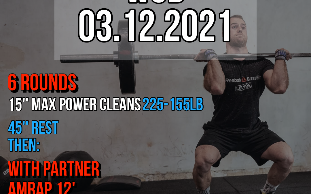 Max Reps Power Clean Burpee AMRAP With Partner