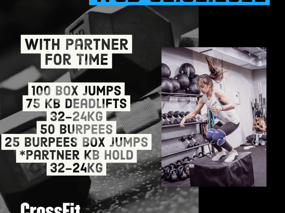 With Partner For Time Chipper Burpee Burpee Box Jump Box Jumps KB Deadlift