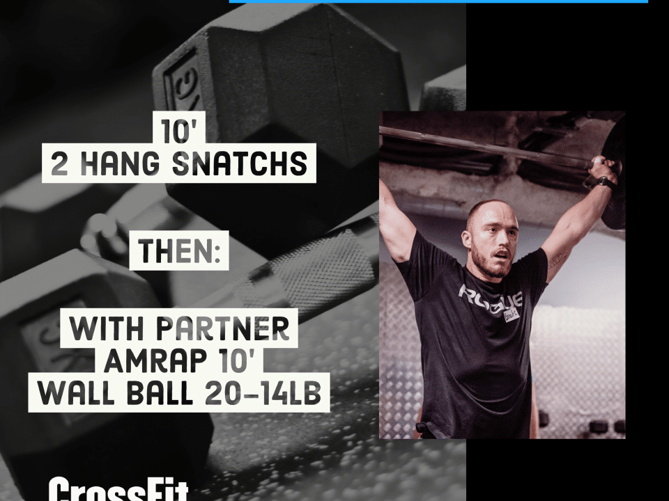 Practice Hang Snatch Wall Ball AMRAP