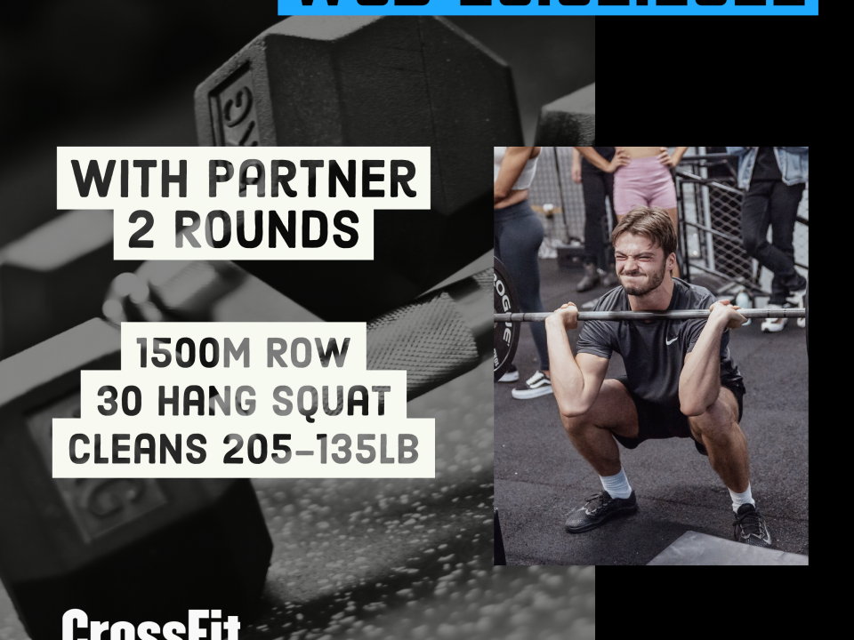 For Time With Partner Row Hang Squat Clean Couplet