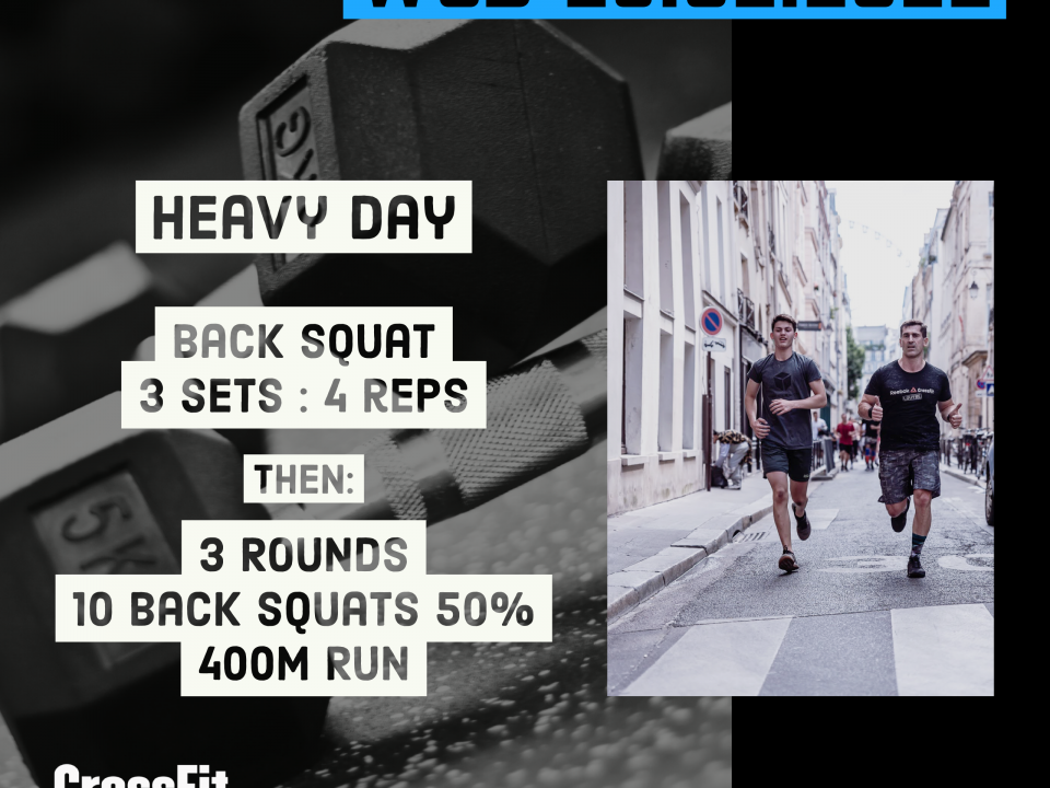 Heavy Day Back Squat For Time Back Squat Run Couplet