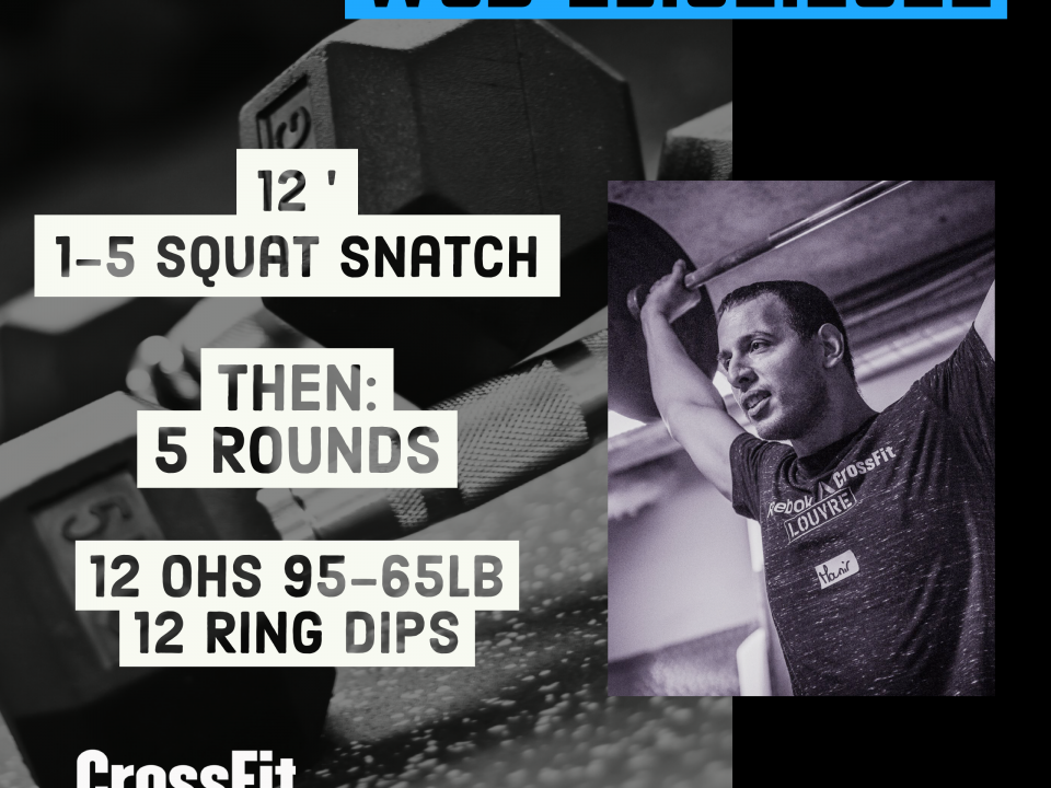 Squat Snatch For Time OHS Ring Dips