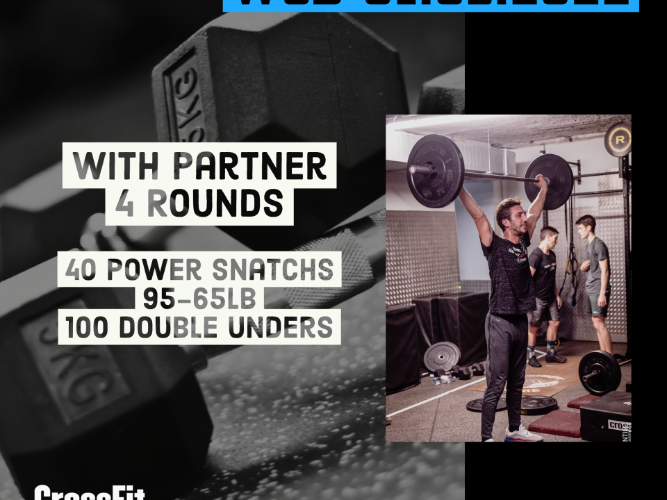 Partner Workout Couplet Power Snatch Double Under