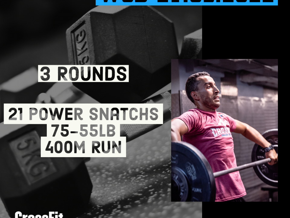 For Time Power Snatch Run couplet