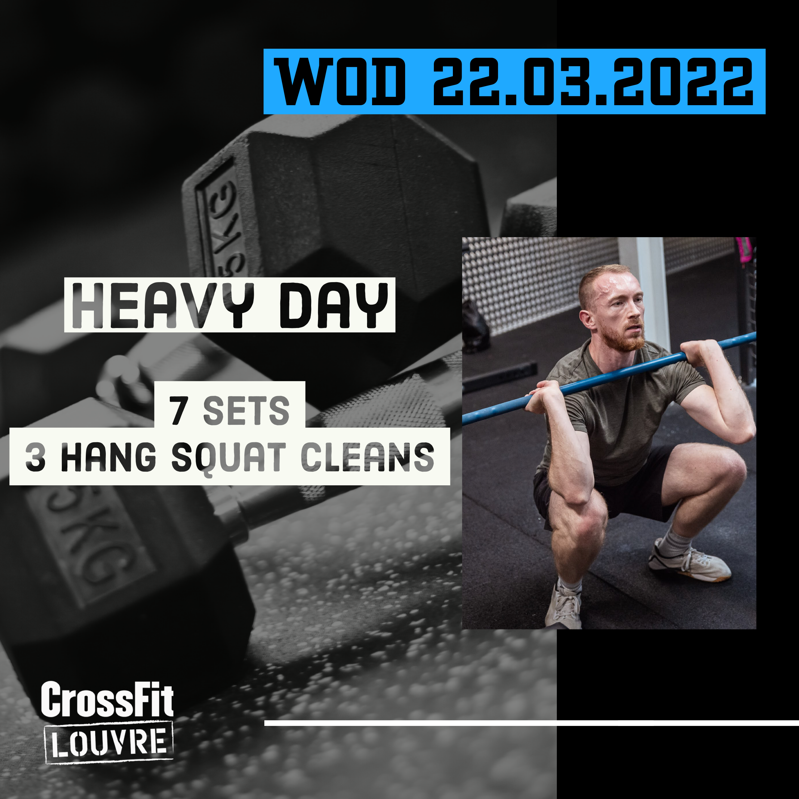 Hang Squat Clean Heavy Day