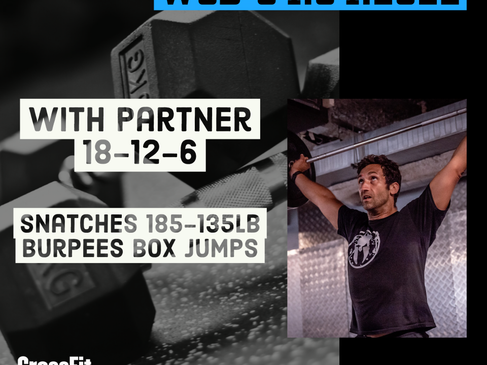 For Time Partner Workout Snatch Burpee Box Jump