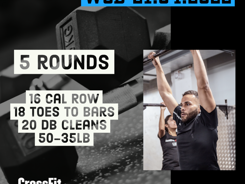 For Time Triplet Row Toes To Bar DB Cleans