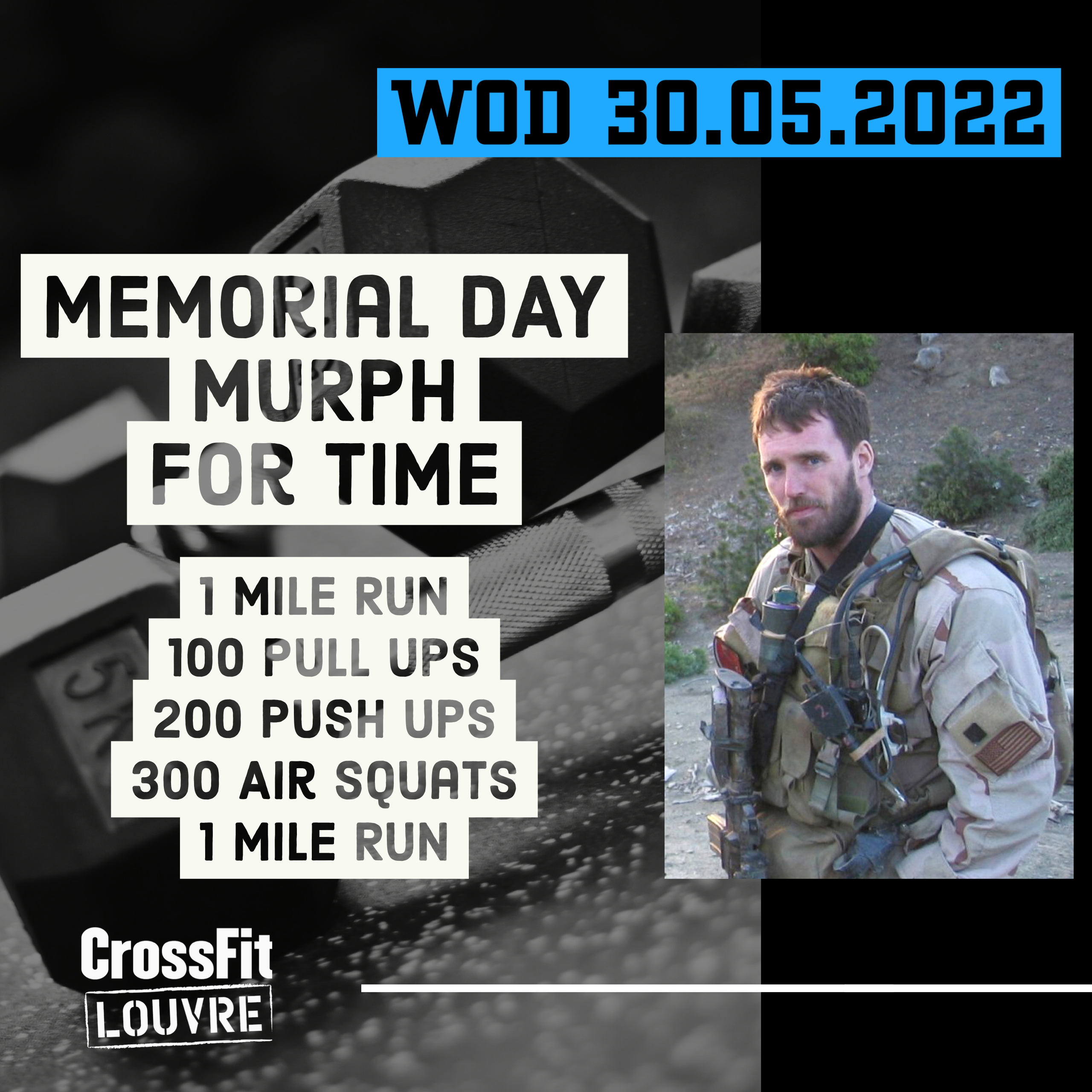 Murph Hero Workout Pull Up Push Up Air Squat Run