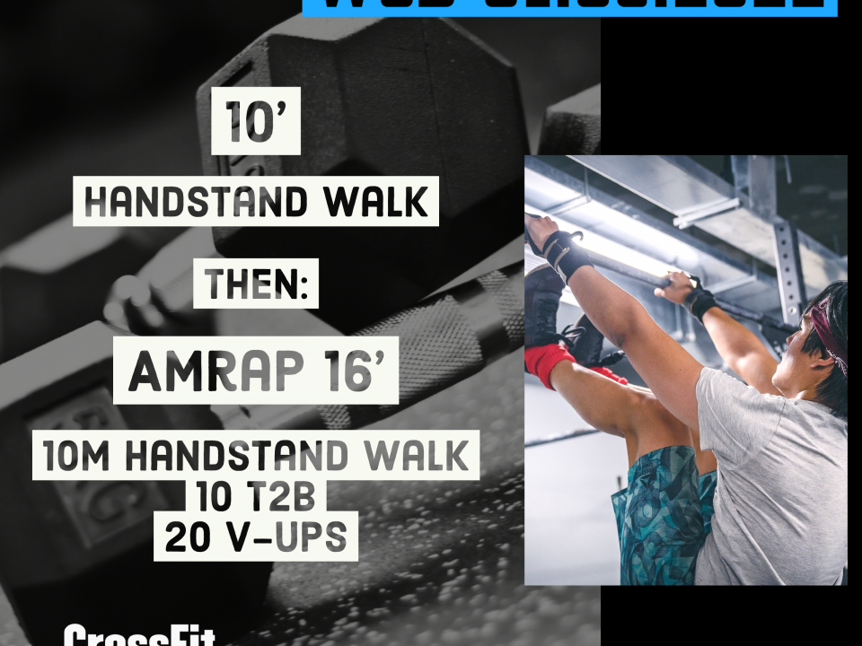 Gym Day Handstand Walk AMRAP Toes To Bar V-Ups