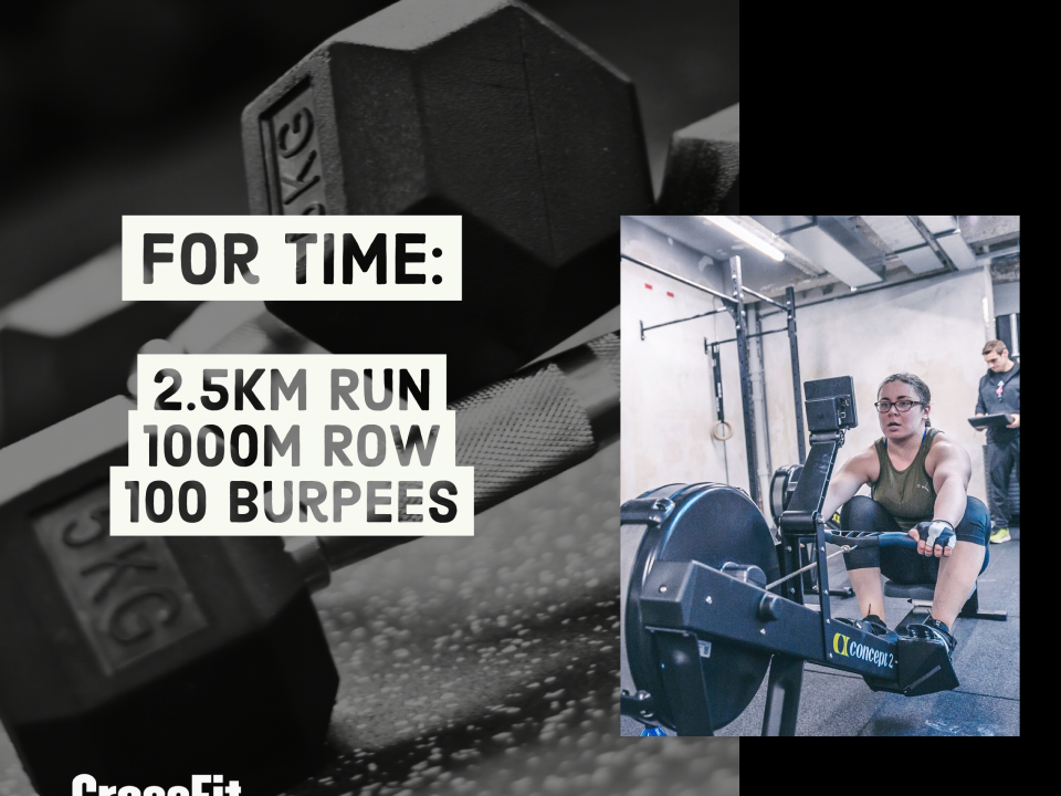 For Time Triplet Run Row Burpees