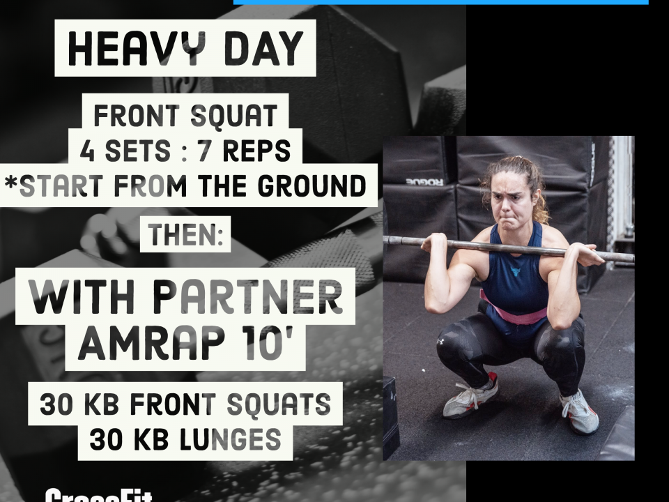 Heavy Day Front Squat Kb Lunges