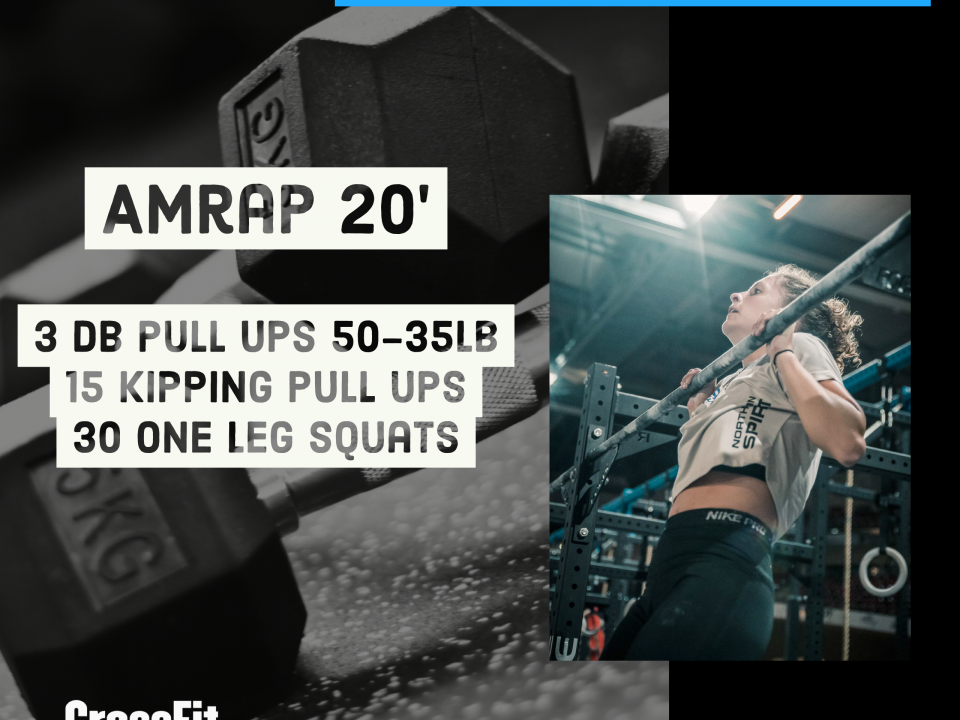 AMRAP DB Pull Up one Leg Squat