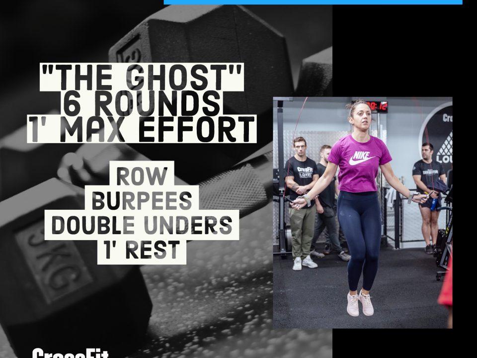 The Ghost Max Effort Row Burpee Double Under